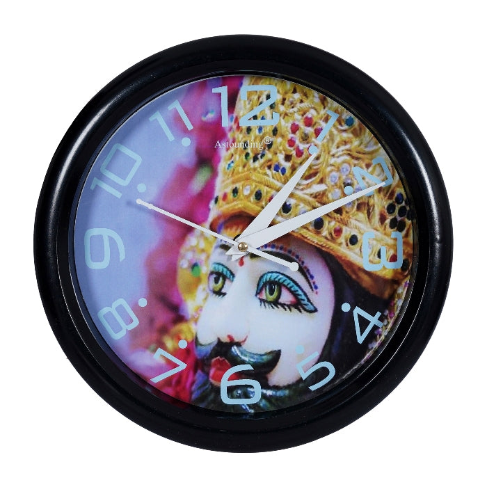 Khatu Shyam Ji Wall Clock's (10x10) Inch