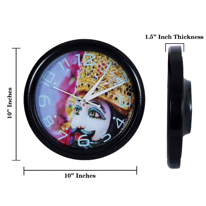 Khatu Shyam Ji Wall Clock's (10x10) Inch