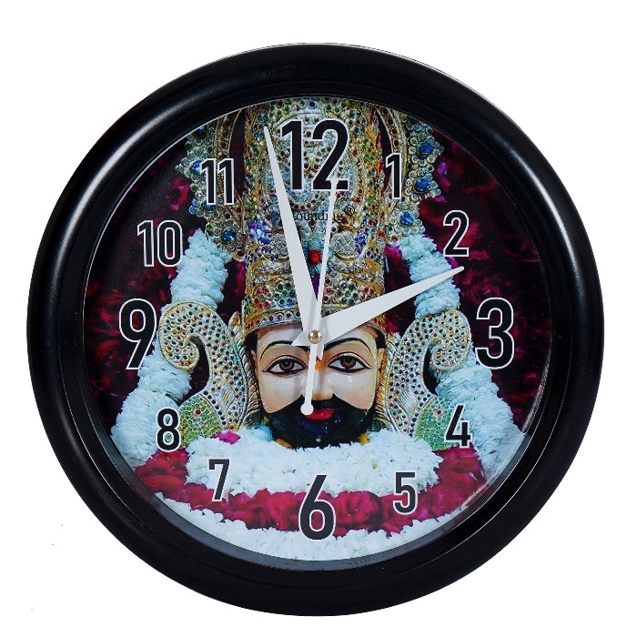 Khatu Shyam Ji Wall Clock's (10x10) Inch