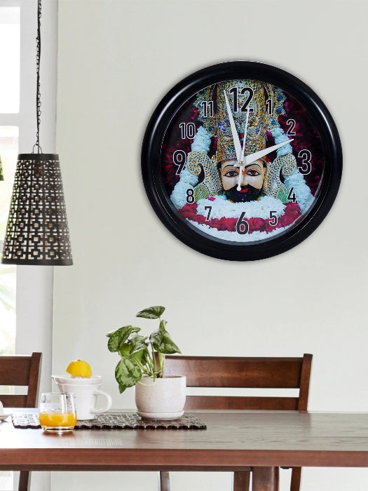 Khatu Shyam Ji Wall Clock's (10x10) Inch