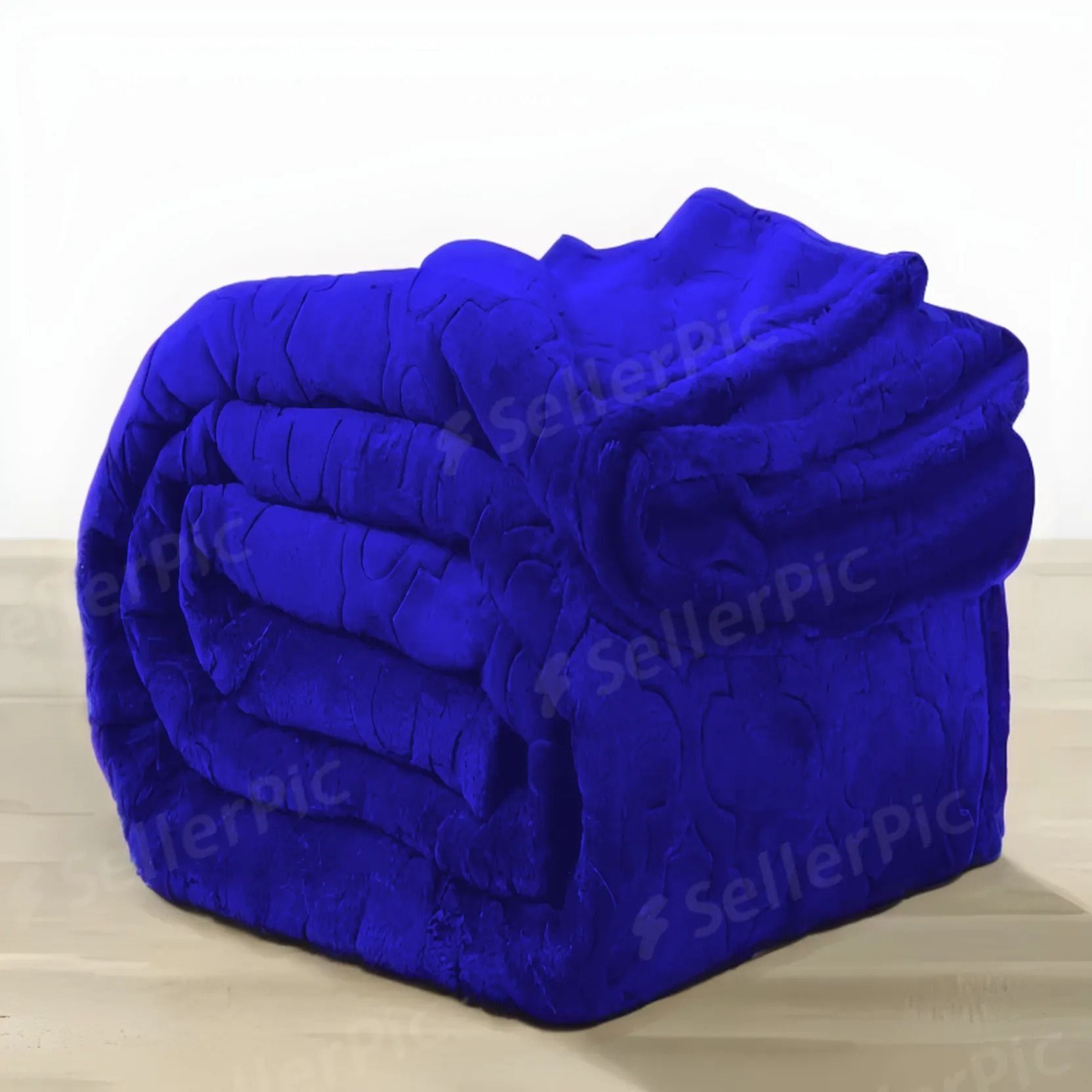 Royal-Blue-Double Heavy Blanket