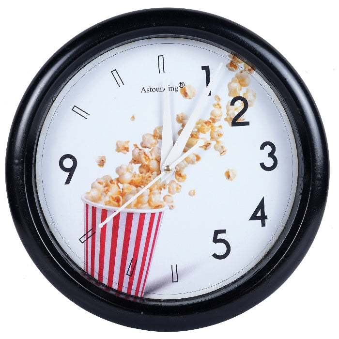 Black Plastic Wall Clock's (10x10) Inch