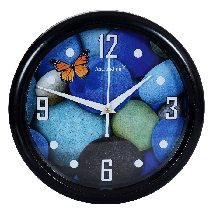 Plastic Black Wall Clock's (10x10) Inch