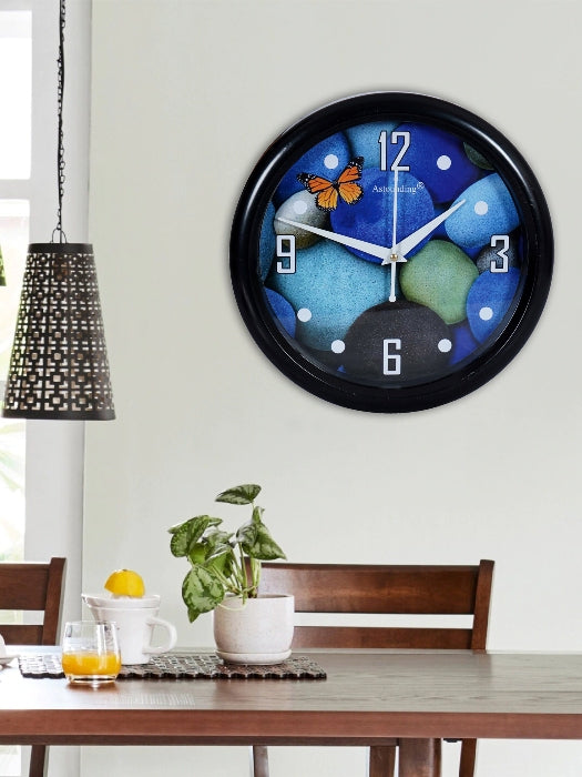 Plastic Black Wall Clock's (10x10) Inch