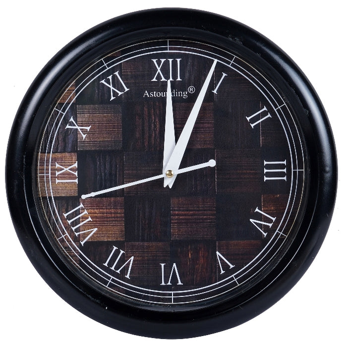Plastic Black Wall Clock's (10x10) Inch