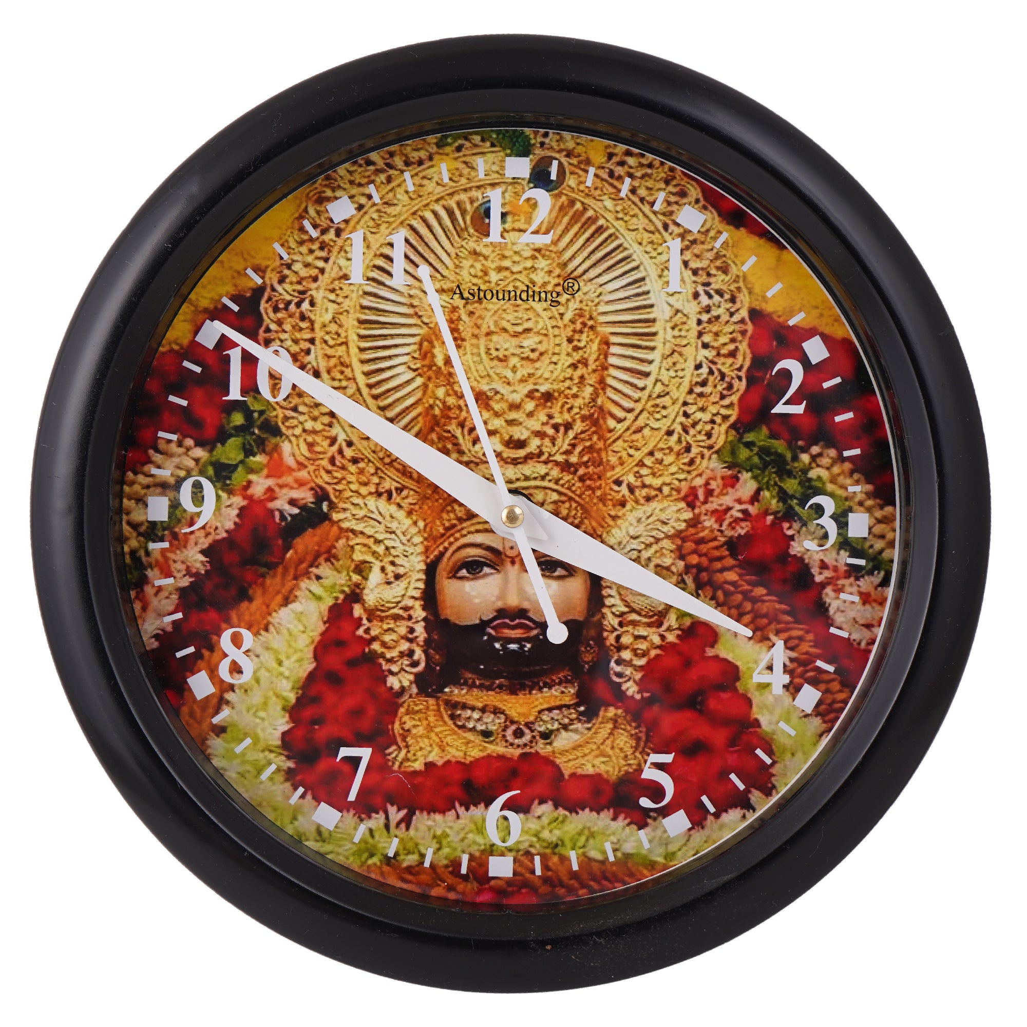 Khatu Shyam Ji Wall Clock's (10x10) Inch