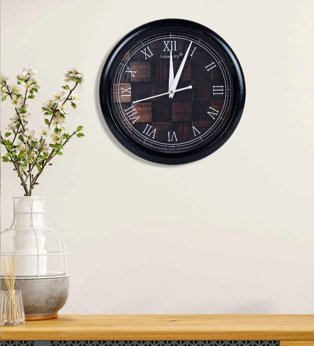 Plastic Black Wall Clock's (10x10) Inch