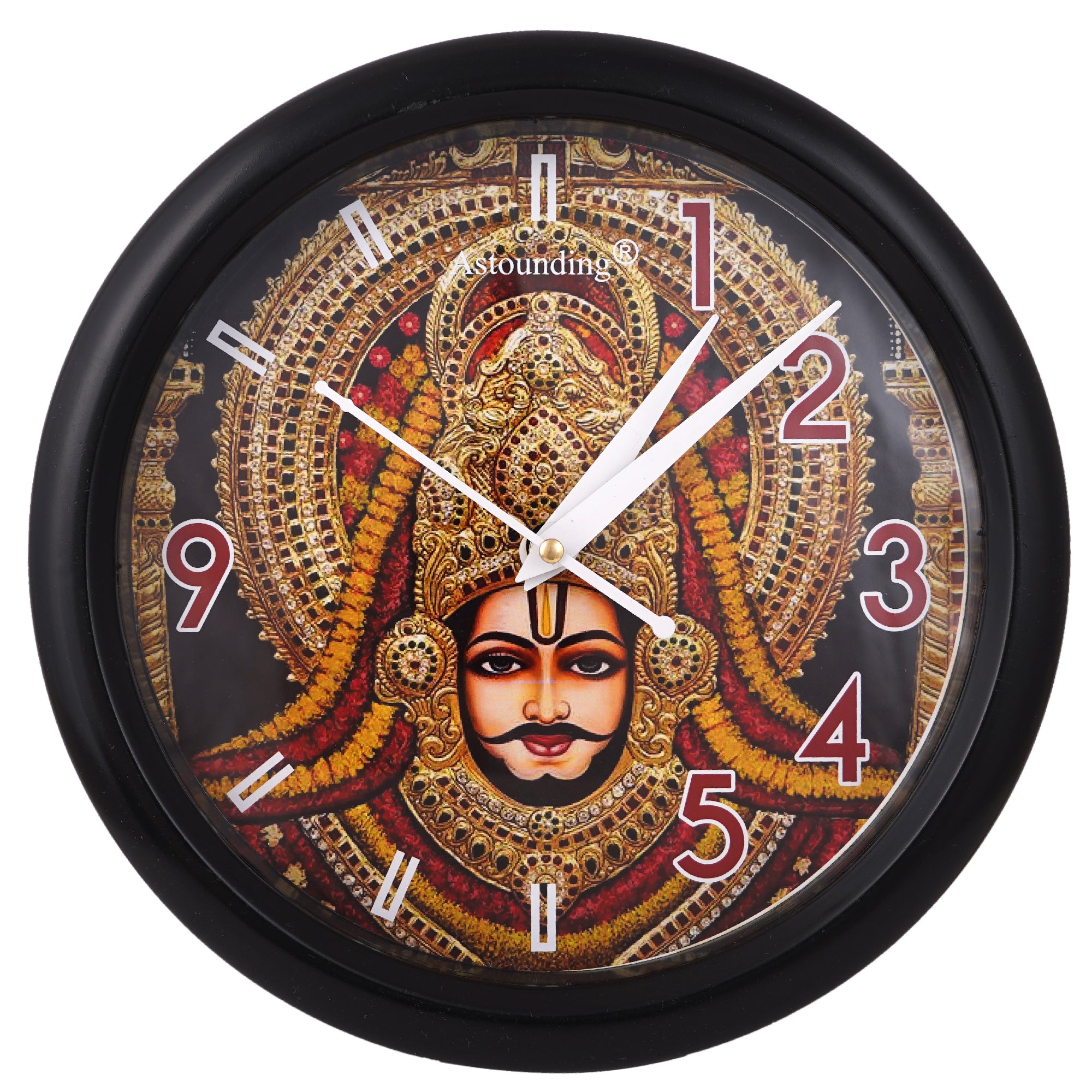 Khatu Shyam Ji Wall Clock's (10x10) Inch