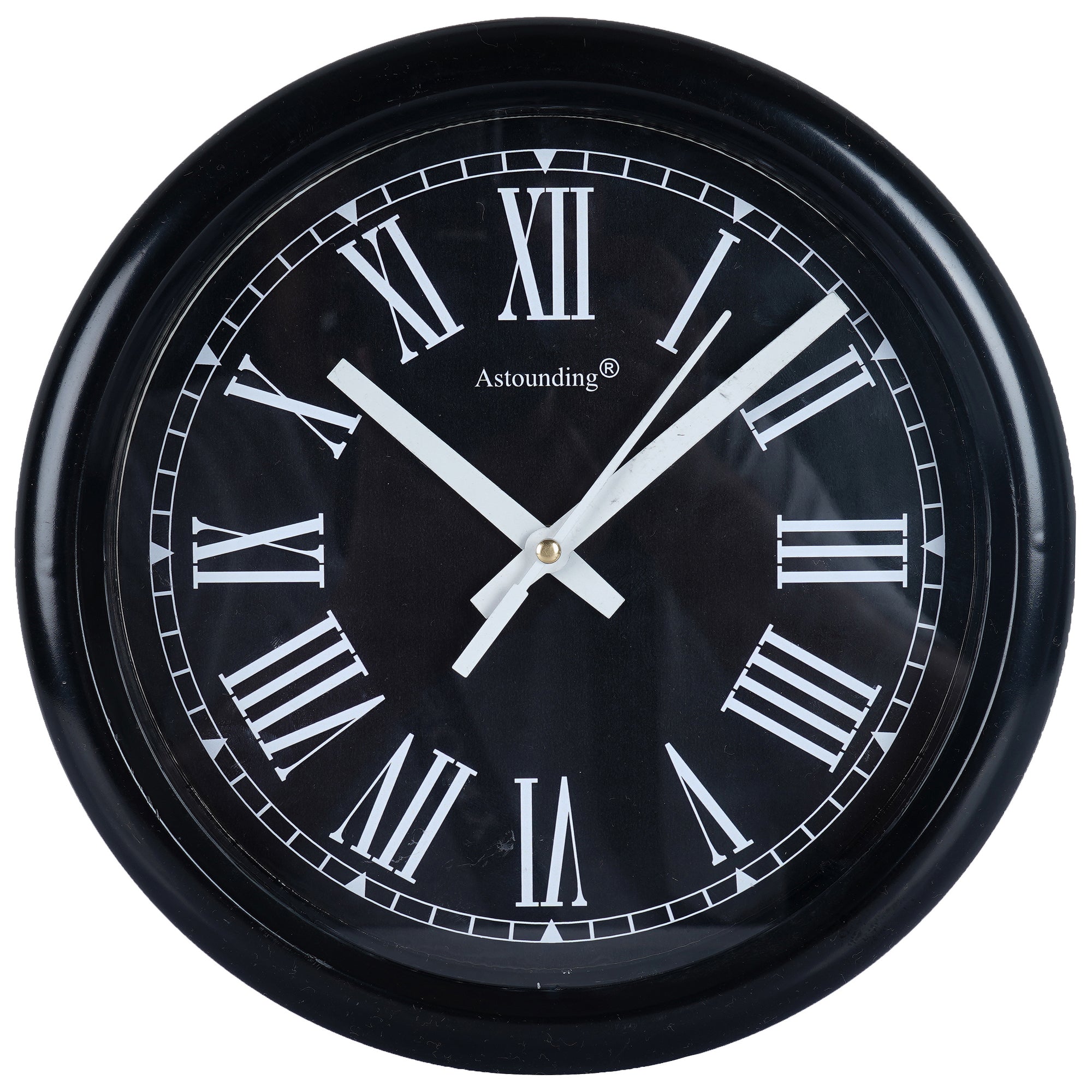 Plastic Wall Clock's Black (10x10) Inch