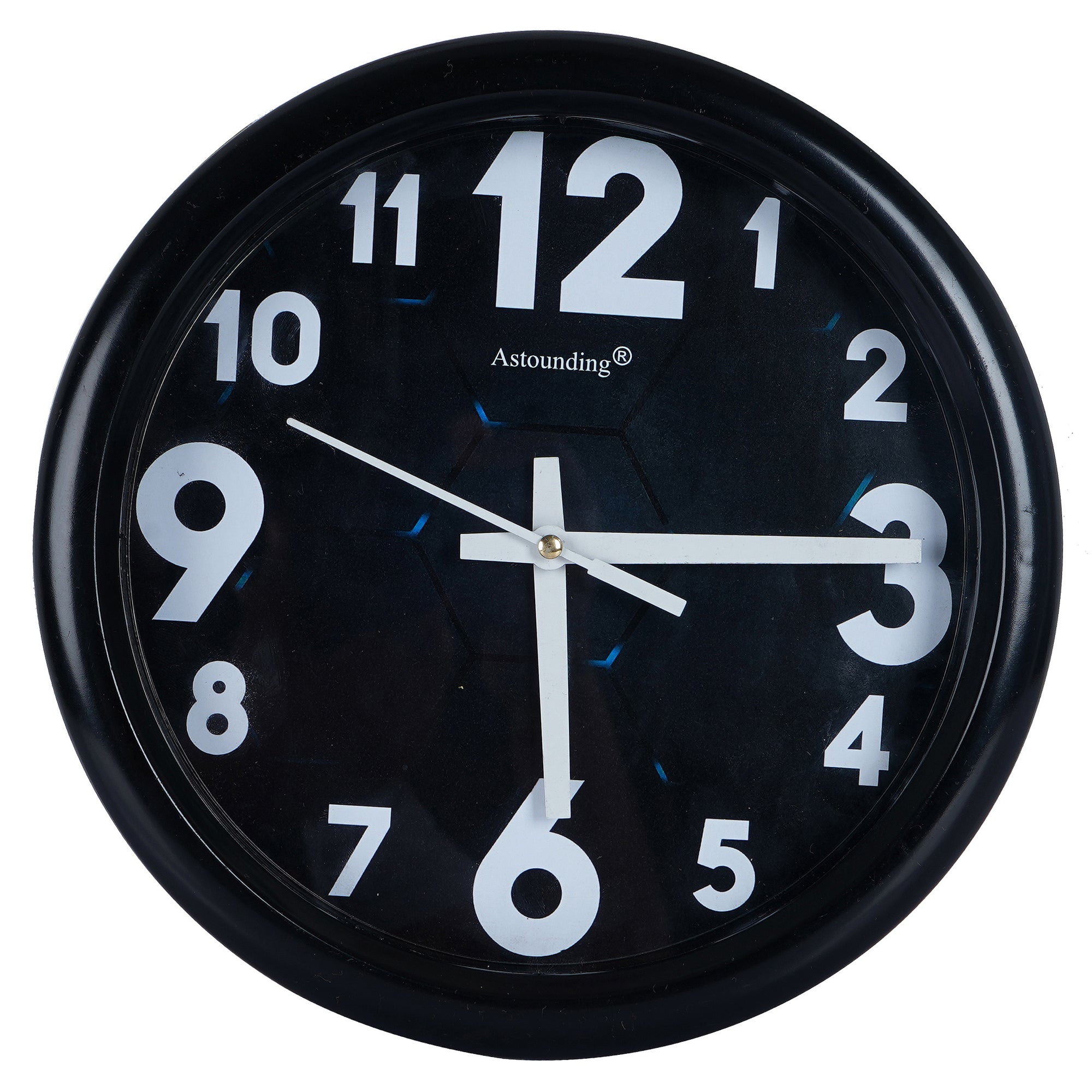 Black Plastic Wall Clock's (10x10) Inch