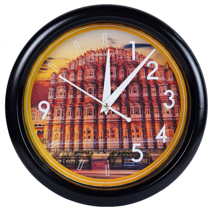 Plastic Black Wall Clock's (10x10) Inch