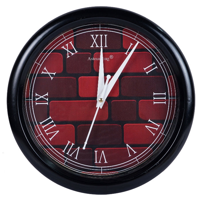 Plastic Black Wall Clock's (10x10) Inch