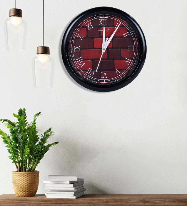 Plastic Black Wall Clock's (10x10) Inch