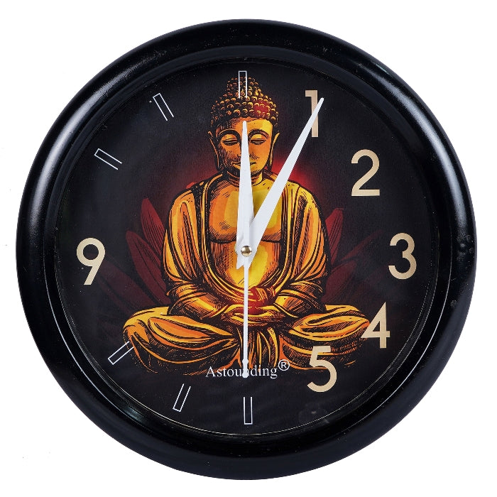 Buddha Ji Plastic Wall Clock's (10x10) Inch
