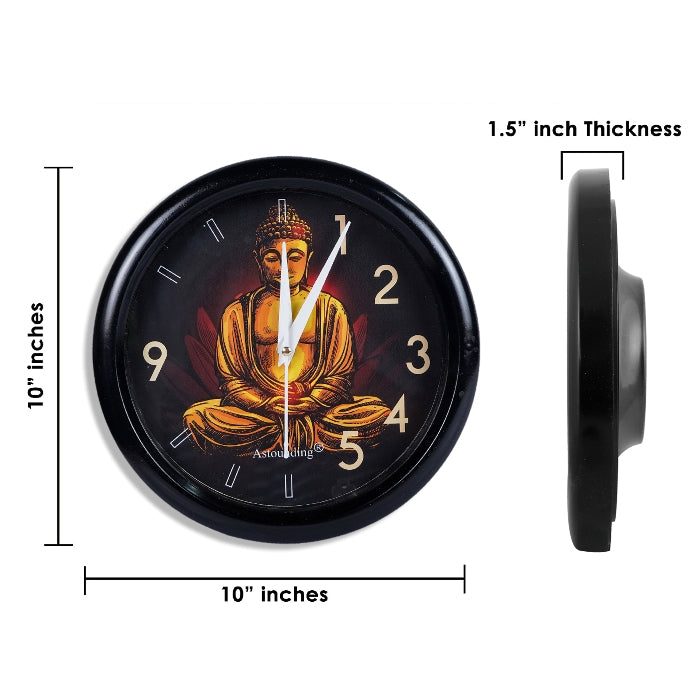 Buddha Ji Plastic Wall Clock's (10x10) Inch
