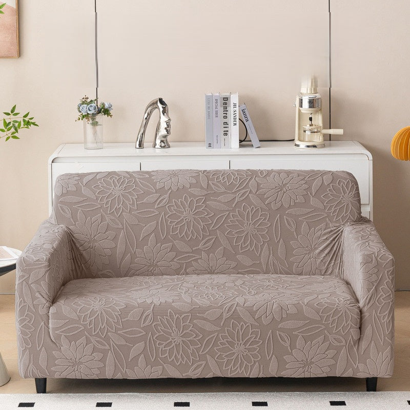 Elastic Stretchable 220 GSM Knitted 2 Seater Sofa Cover | Washable and Anti Slip Slipcover | Protect Your Sofa Dustproof Couch Cover For Hoame and Office