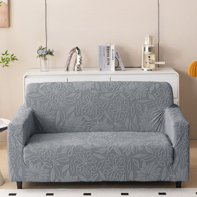 Elastic Stretchable 220 GSM Knitted 2 Seater Sofa Cover | Washable and Anti Slip Slipcover | Protect Your Sofa Dustproof Couch Cover For Hoame and Office
