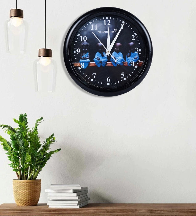Buddha Ji Plastic Wall Clock's (10x10) Inch
