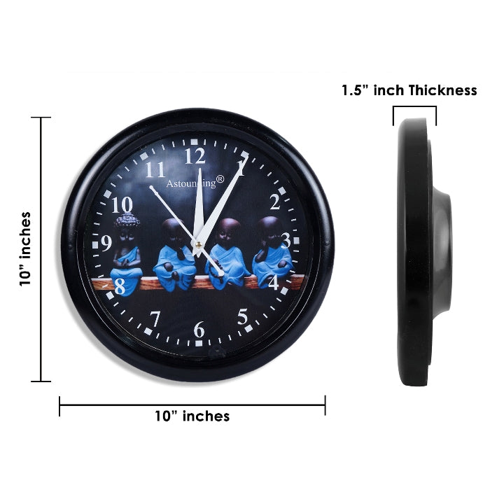 Buddha Ji Plastic Wall Clock's (10x10) Inch