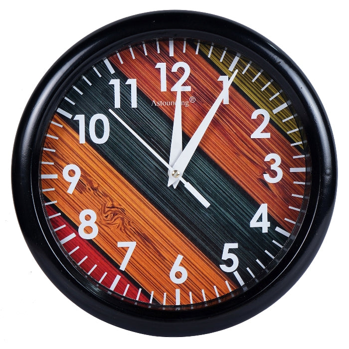Plastic Black Wall Clock's (10x10) Inch