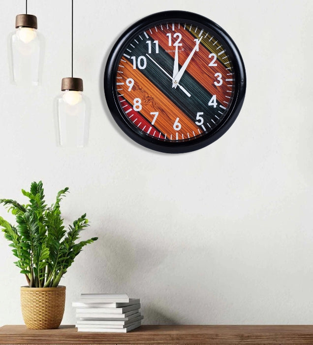 Plastic Black Wall Clock's (10x10) Inch