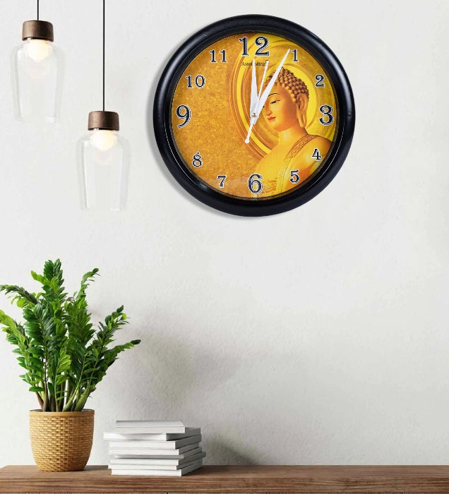 Buddha Ji Plastic Wall Clock's (10x10) Inch