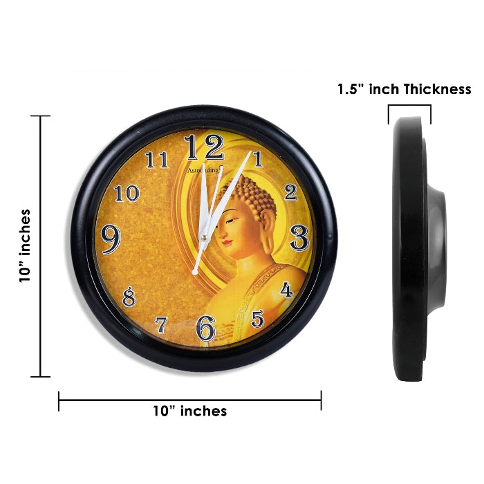 Buddha Ji Plastic Wall Clock's (10x10) Inch