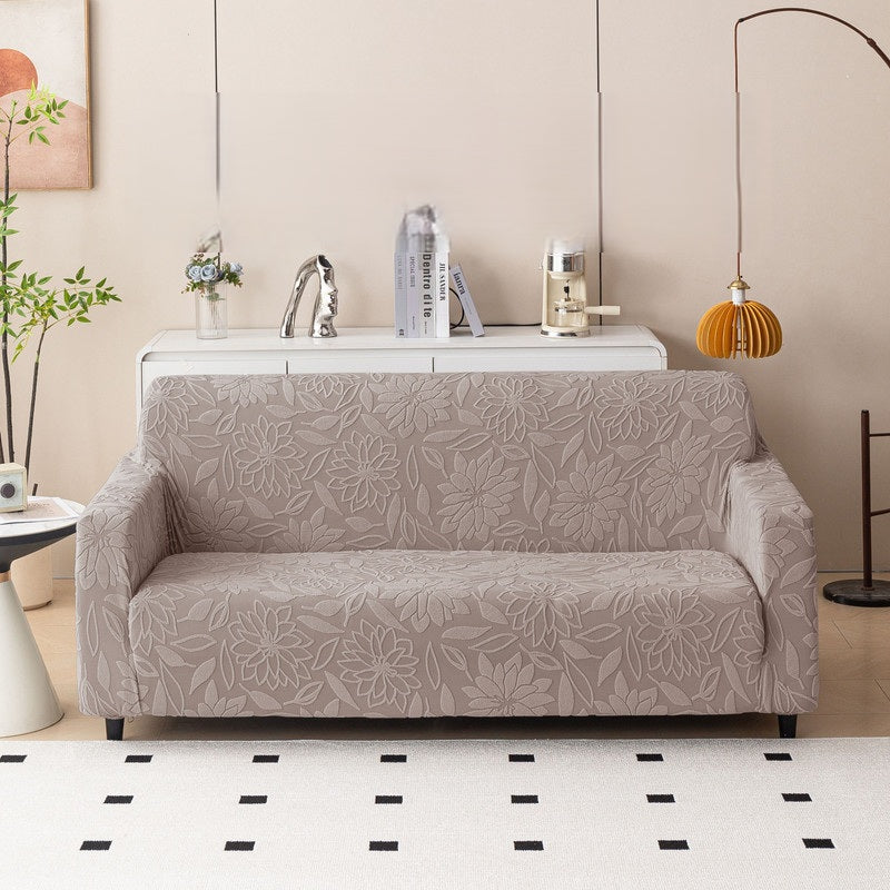 Elastic Stretchable 220 GSM Knitted 3 Seater Sofa Cover | Washable and Anti Slip Slipcover | Protect Your Sofa Dustproof Couch Cover For Hoame and Office