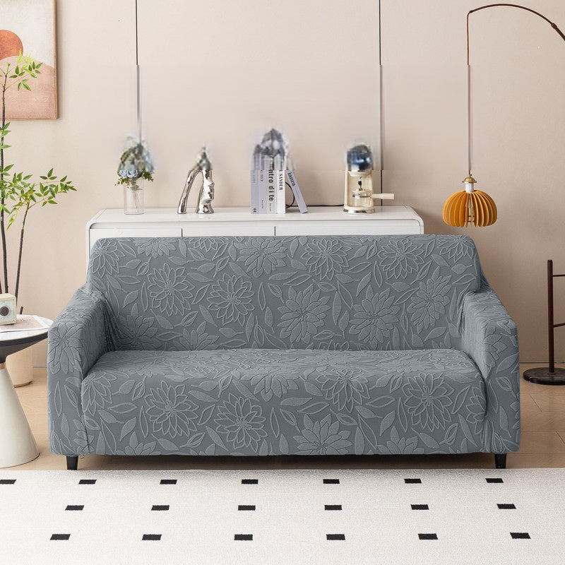 Elastic Stretchable 220 GSM Knitted 3 Seater Sofa Cover | Washable and Anti Slip Slipcover | Protect Your Sofa Dustproof Couch Cover For Hoame and Office