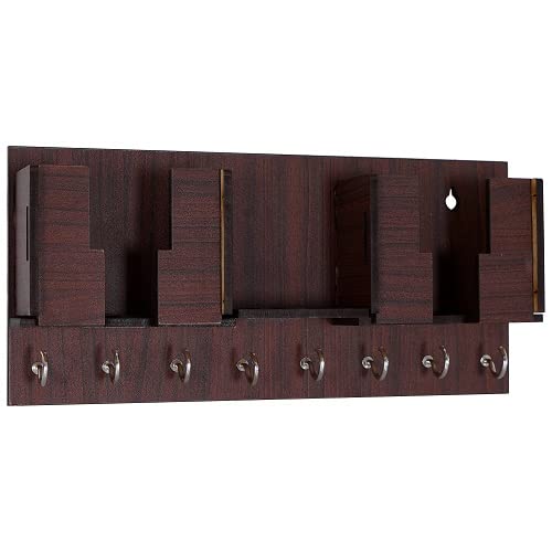 Two Mobile Charging Box Wooden Key Holder