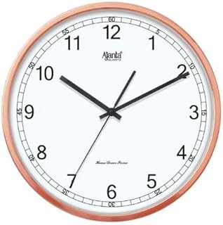 Clock for Home and Offices Silent Sweep Movement 12 Inches Wall Clock (Maho G_30 x 30 x 4 cm), Analog, Plastic, Maho Gany, Multicolor Wall Clock