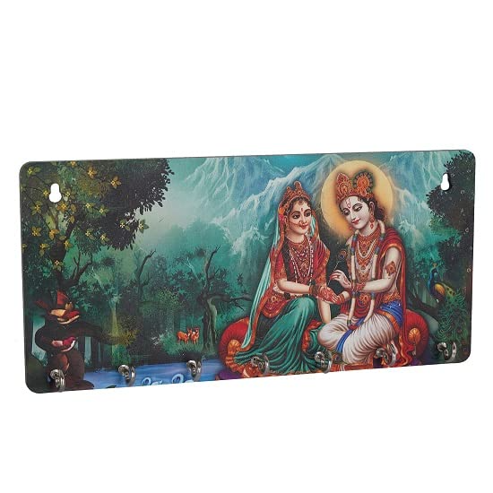 Radha Krishan Ji Wooden Key Holder