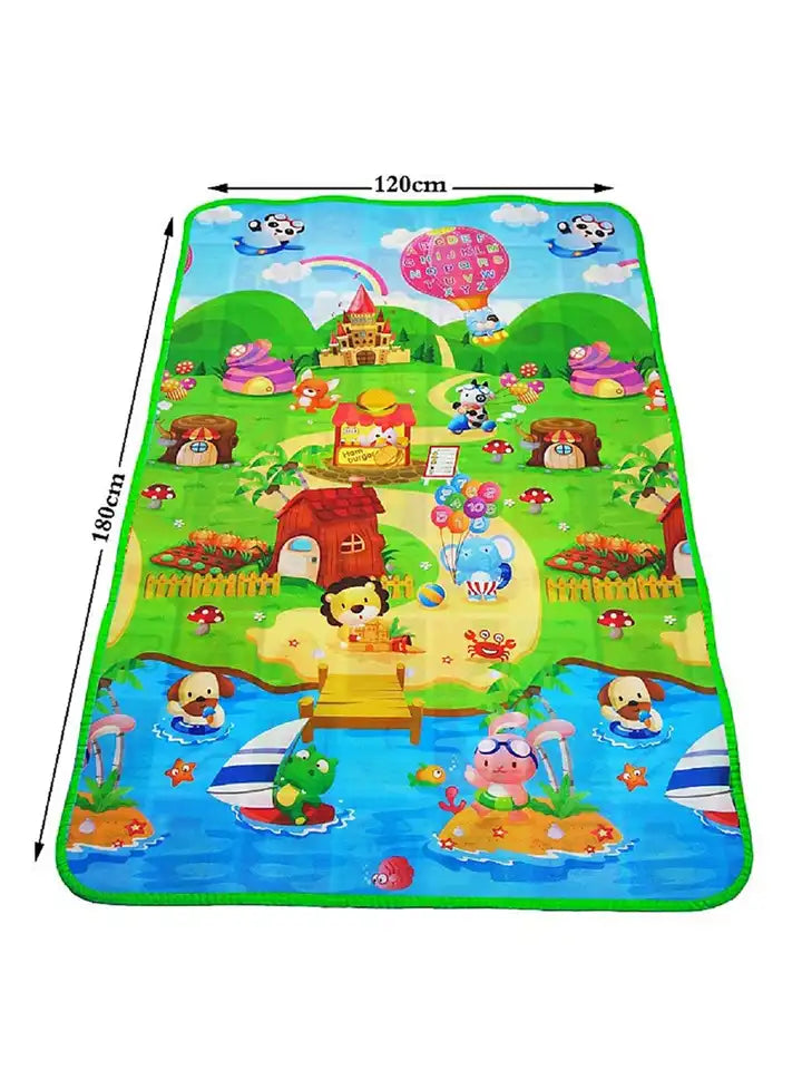 Double Sided Waterproof Baby Playing Mat | 6x4 Feet