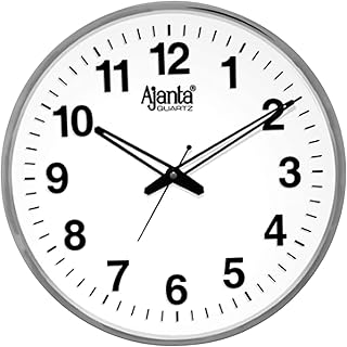 Abstract Quartz Analog Wall Clock(32 Cm X 32 Cm X 3.5 Cm,White) Wall Clock