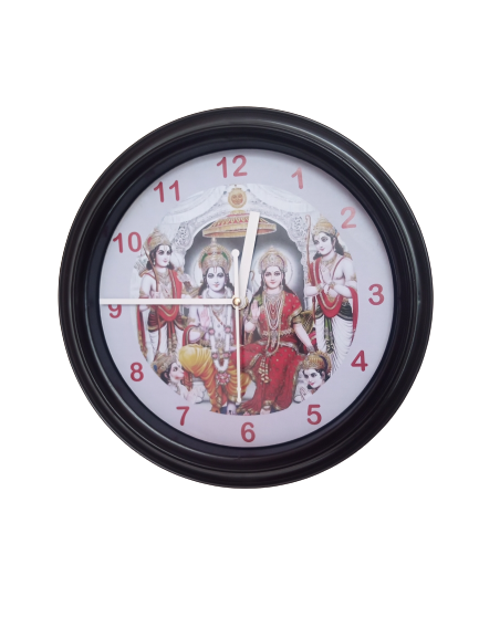 RamDarbar Plastic Wall Clock's (10x10) Inch