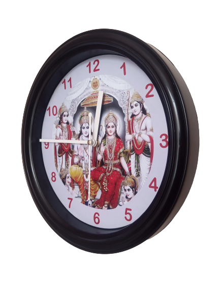 RamDarbar Plastic Wall Clock's (10x10) Inch