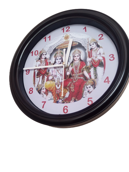 RamDarbar Plastic Wall Clock's (10x10) Inch