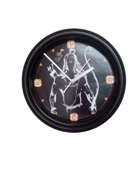 Shree Ram Ji Plastic Wall Clock's (10x10) Inch