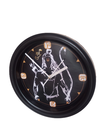 Shree Ram Ji Plastic Wall Clock's (10x10) Inch