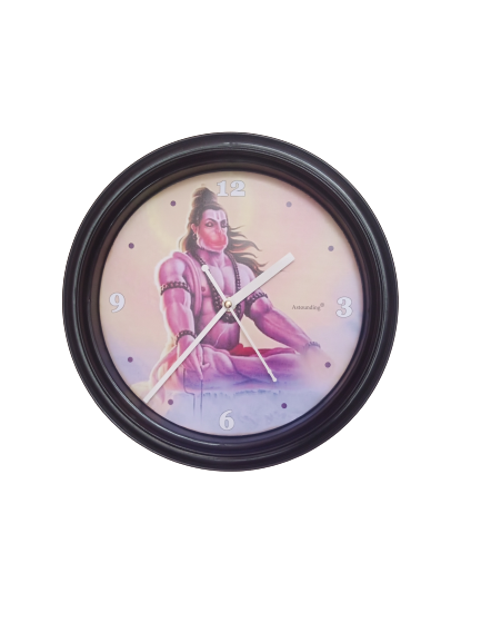 Hanuman Ji Plastic Wall Clock's (10x10) Inch