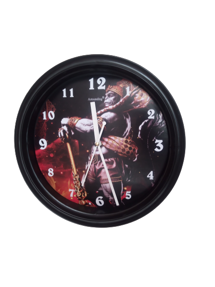 Plastic Black Wall Clock's (10x10) Inch