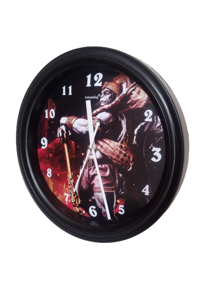 Plastic Black Wall Clock's (10x10) Inch