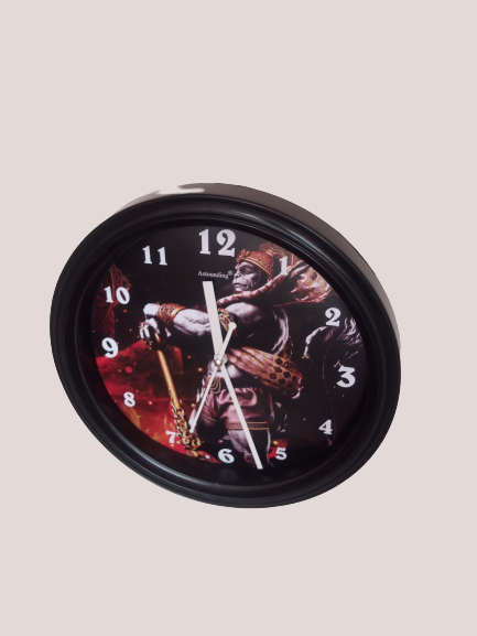Plastic Black Wall Clock's (10x10) Inch