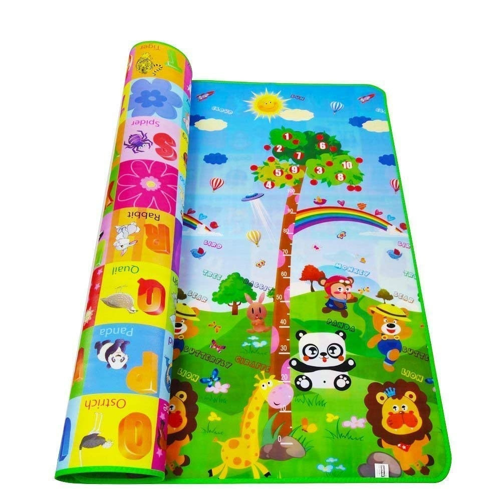 Double Sided Waterproof Baby Playing Mat 6x4 Feet