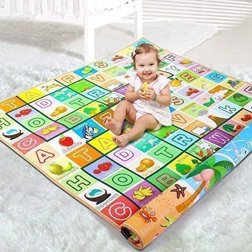 Double Sided Waterproof Baby Playing Mat 6x4 Feet