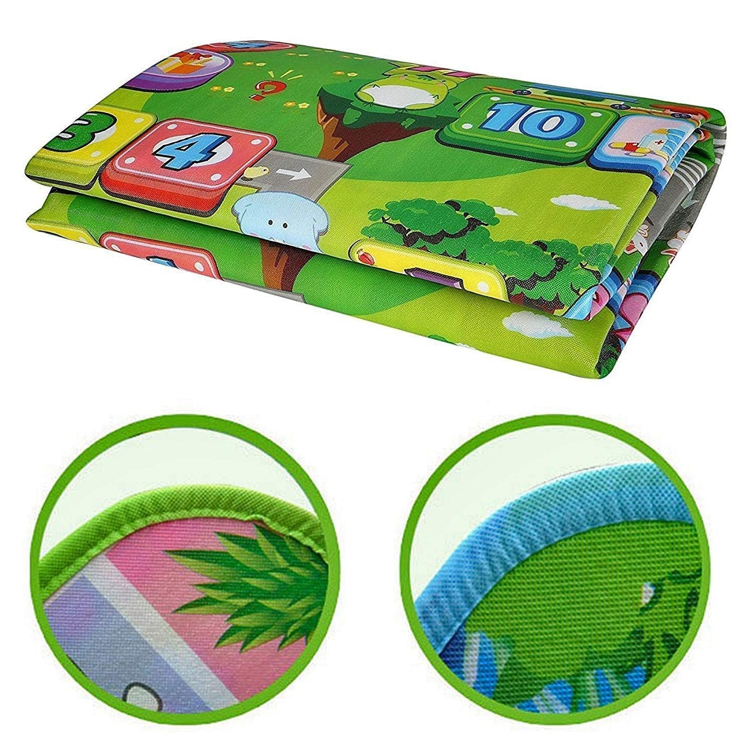 Double Sided Waterproof Baby Playing Mat | 6x4 Feet (1 Pc)