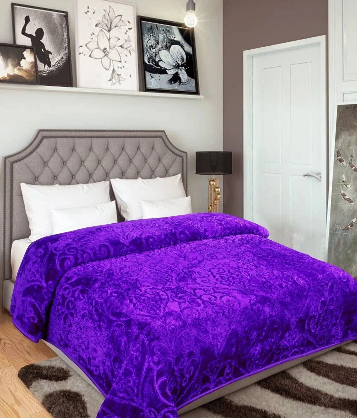 Purple Double Heavy Blanket