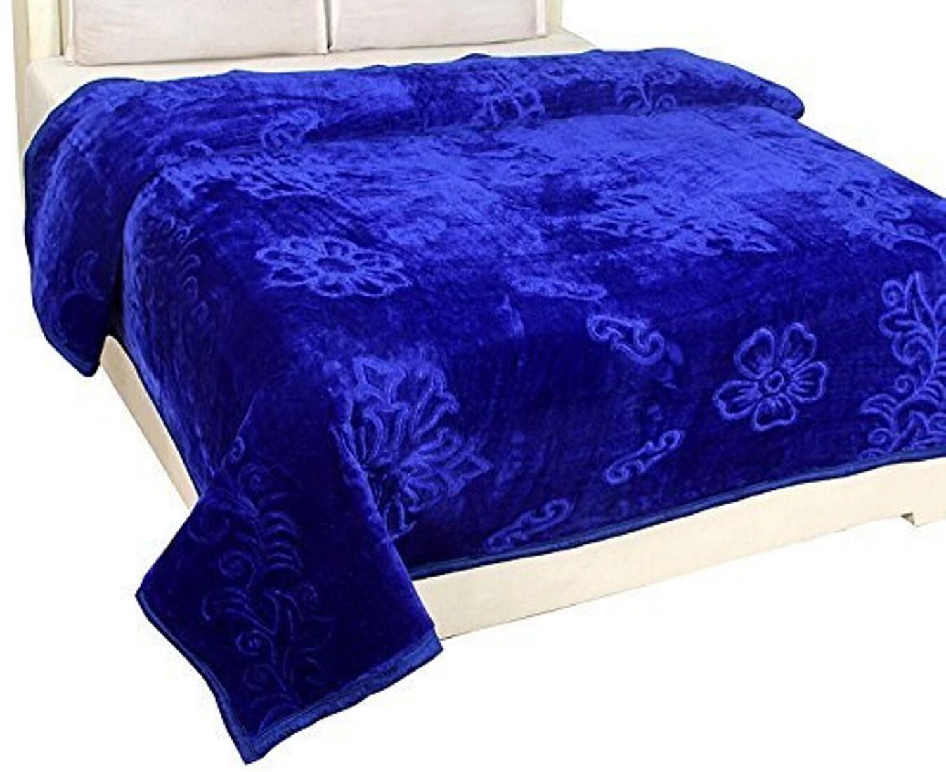 Floral Double Mink Heavy Blanket  (Polyester, Multicolor)
