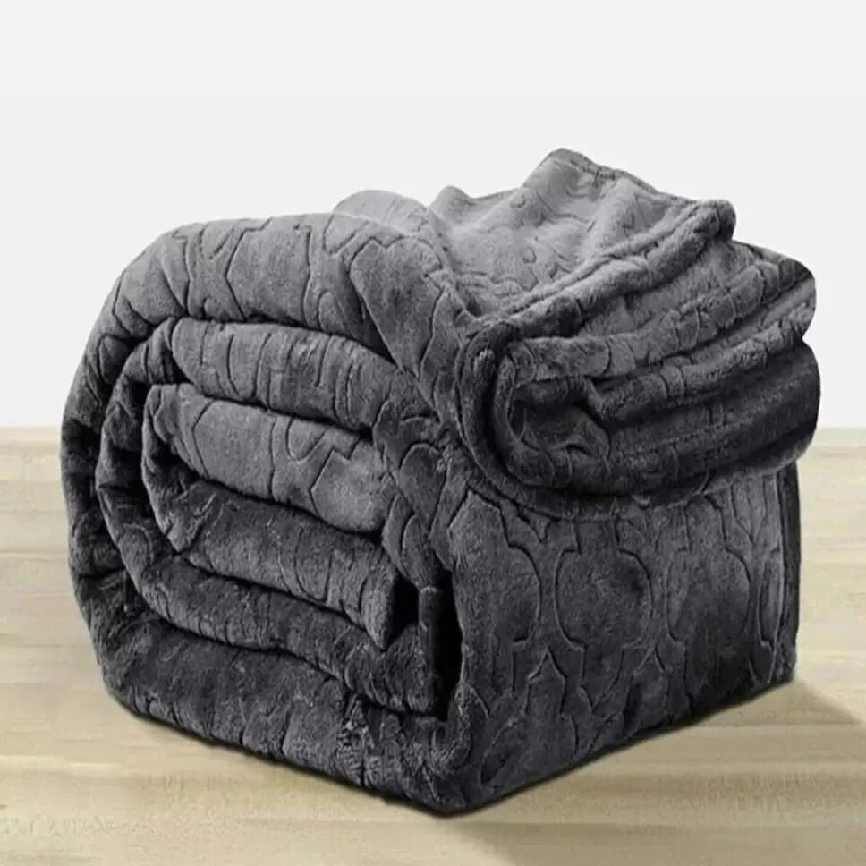 Grey-Double Heavy Blanket