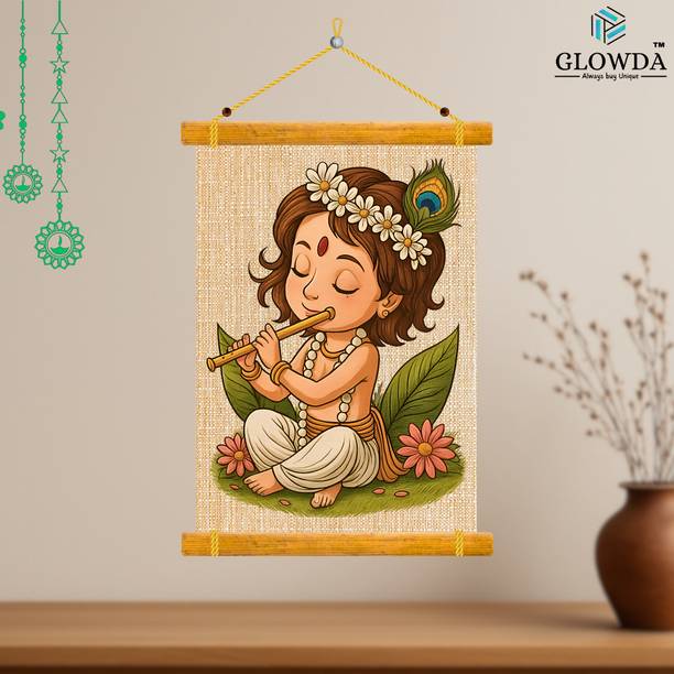 Krishna Wall Hanging – Divine Laminated Art for ...